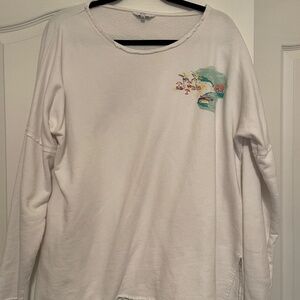 Crown & Ivy Sweatshirt Tropical Print XXL